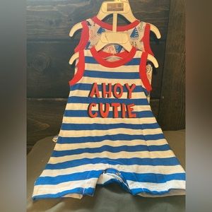 Chickpea brand, 3 to 6 months, 2 pack romper